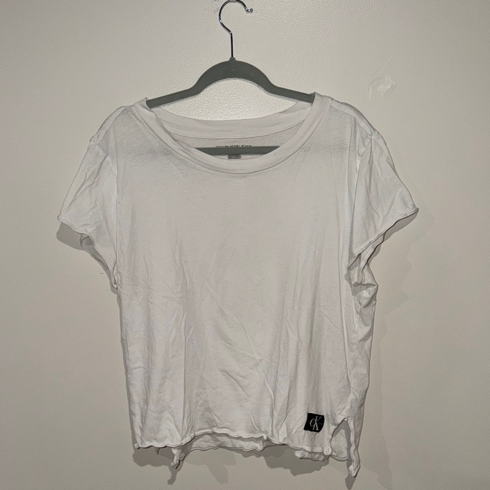 Calvin Klein Casual White Short Sleeve Tee